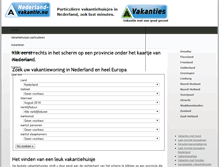 Tablet Screenshot of nederland-vakantie.nu